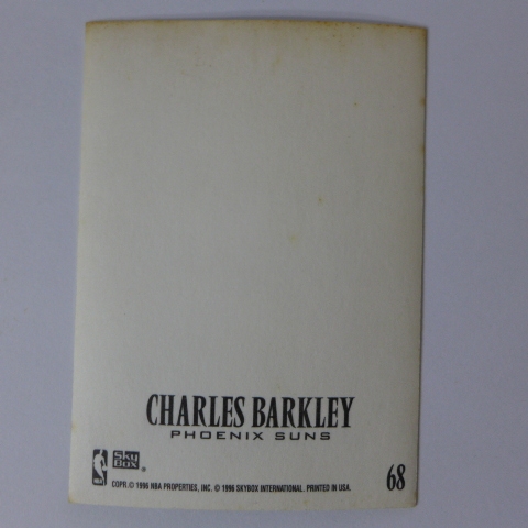 ~Charles Barkley/巴克利~名人堂:惡漢 1996年Z-Force.NBA貼紙特殊卡