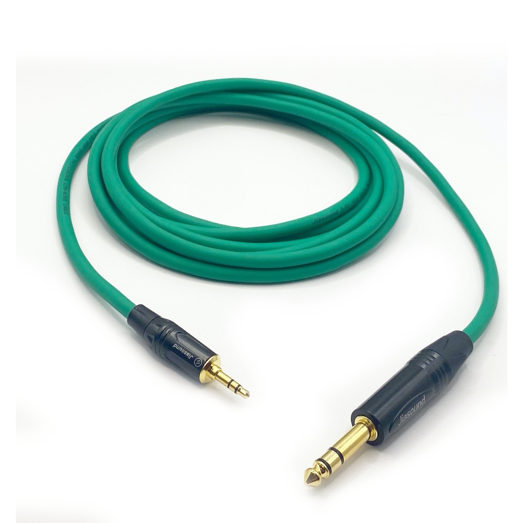 免運 TRS-RCA  綠色 多色可選 台製 含發票 麥克風線 XLR 非平衡線 MIC 麥線 監聽線 音樂線材
