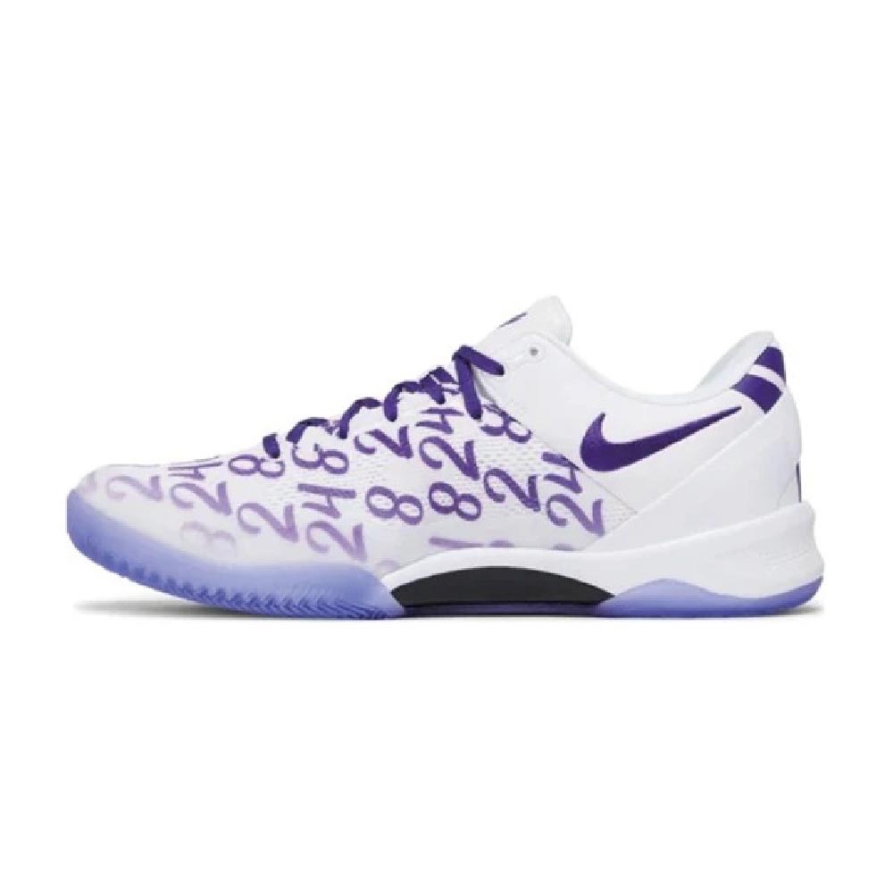 NIKE Kobe VIII Proto 曼巴Kobe 8代男籃球鞋 白紫/湖水綠