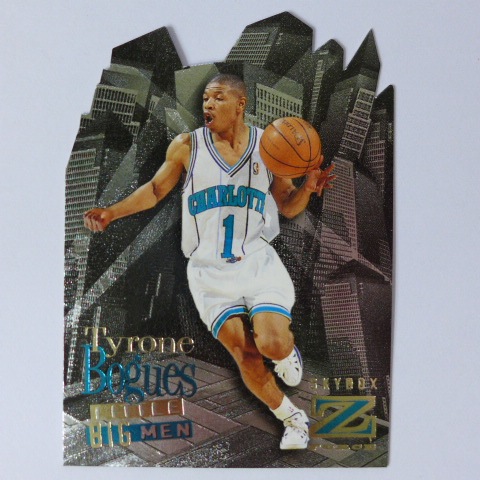~Tyrone Bogues/麥斯·波古斯~NBA最矮戰將 1997年Z-FORCE.金屬切割設計.城堡大樓特殊卡