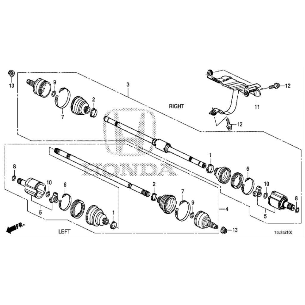 【明水自動車】 HONDA 原廠部品 FIT3 傳動軸