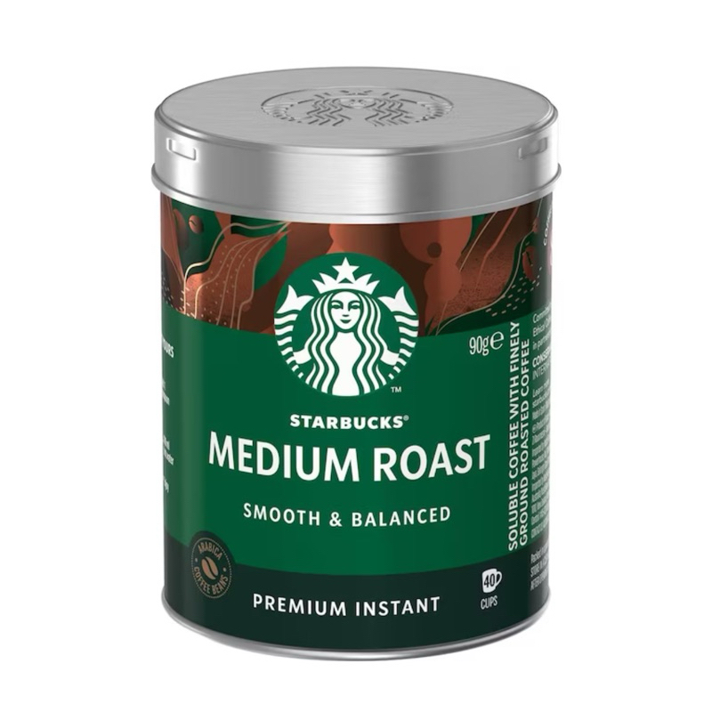 (現貨)STARBUCKS 中度烘焙咖啡粉鋁罐裝90g