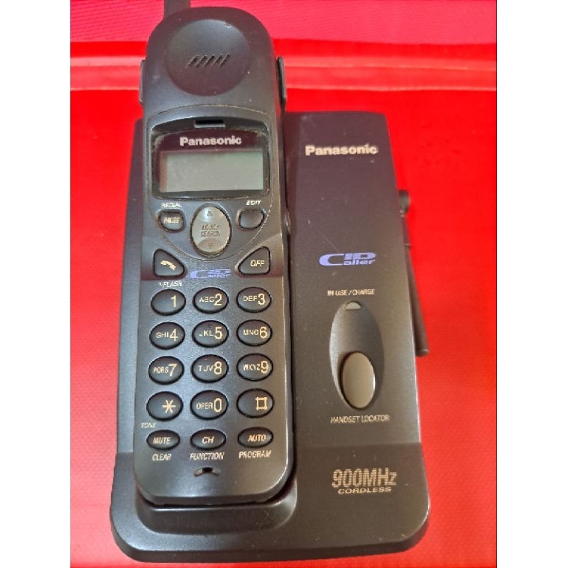 松下電話Panasonic KX-TC1486B無線電話（無電池！機台未測試！）