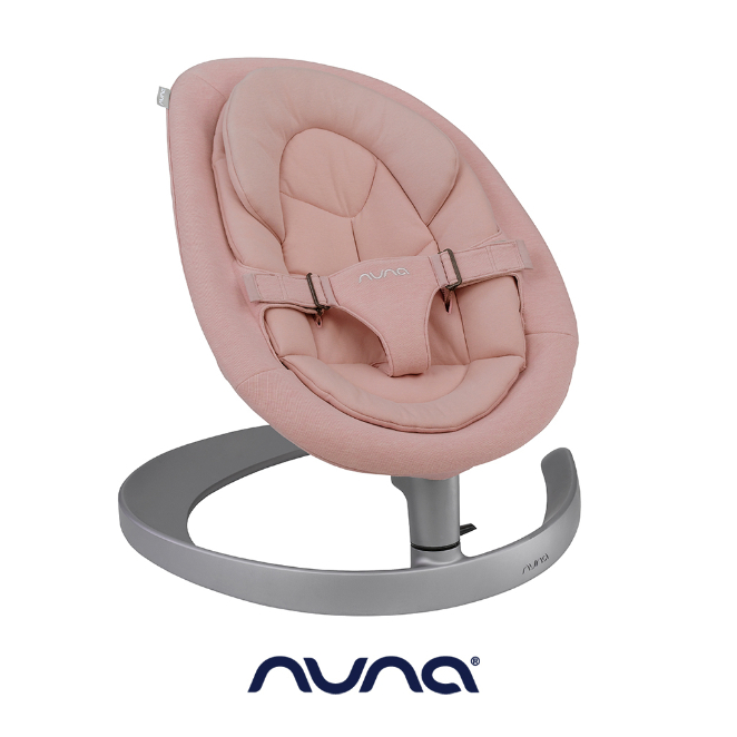 【  二手  】荷蘭nuna-Leaf grow搖搖椅粉色+驅動器 嬰兒安撫椅 安撫神器 解放雙手