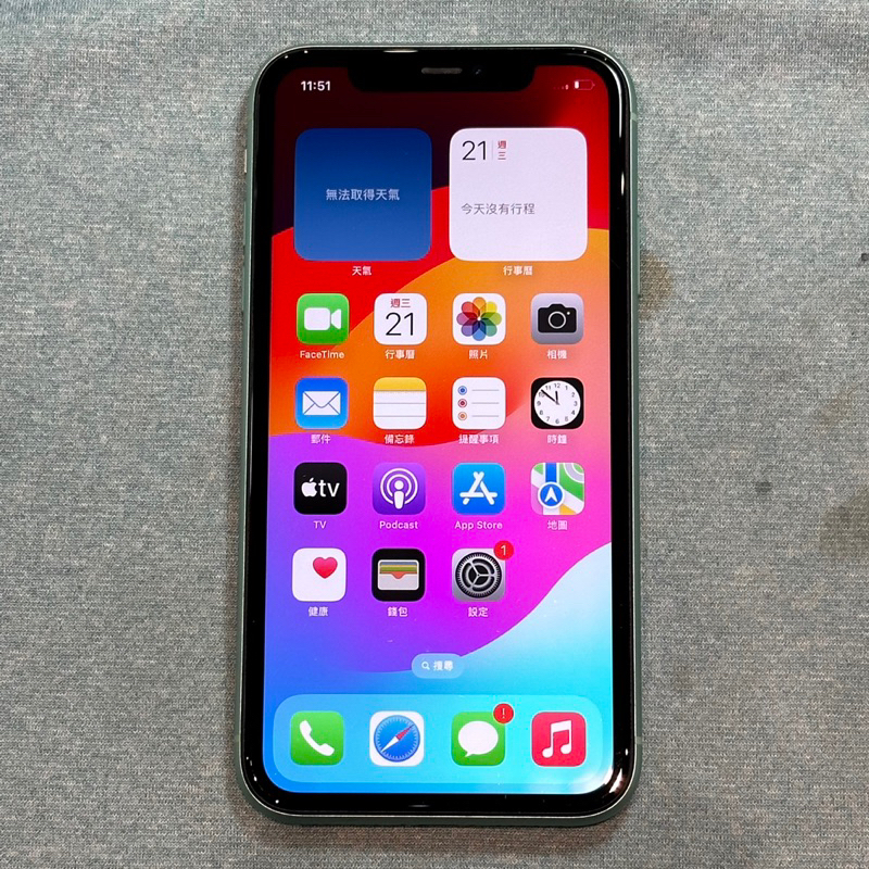 iPhone 11 128G 綠 功能正常 二手 iphone11 i11 6.1吋 蘋果 apple 螢幕刮傷 台中