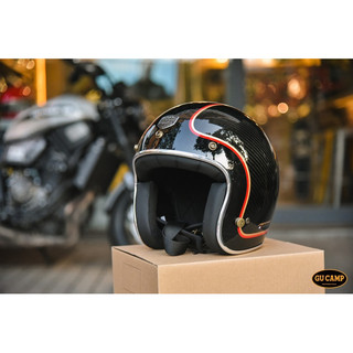 (現貨) GU CAMP騎士部品 ASTONE SPORSTER II VV70 亮面碳纖維 超輕量 復古 安全帽 彩繪