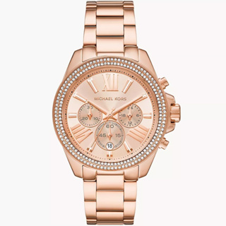 Michael Kors MK Wren 三眼計時晶鑽女錶-42mm MK7430