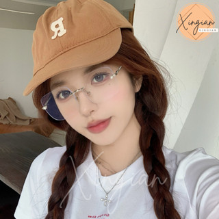 👓無框珍珠款平光鏡👓 小紅書流行同款 素顏神器 平光眼鏡 無度數 新款眼鏡 明星網紅網美同款 文青學生 日韓系風格