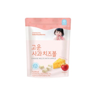 韓國bebefood寶寶福德 起司優格豆-起司蘋果(16g)(12個月以上適用)