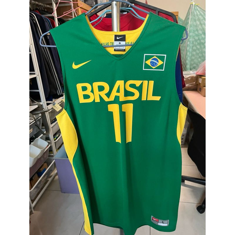 [二手］NIKE 巴西籃球國家隊 Varajao 背號球衣 無袖
