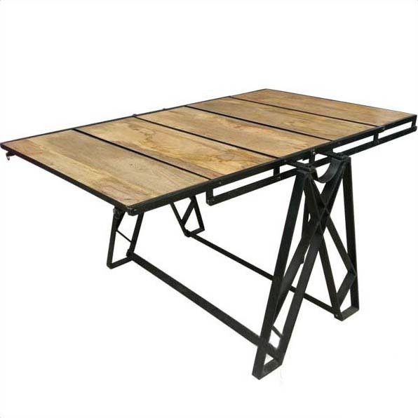 LOFT 工業風 做舊 希特 翻轉餐桌 書架 可當餐桌也可當書架 TB038