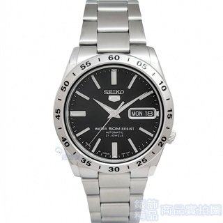 SEIKO 精工 SNKE01J1手錶 日本製 盾牌5號 自動上鍊 機械錶 夜光 黑面 鋼帶 男錶【錶飾精品】