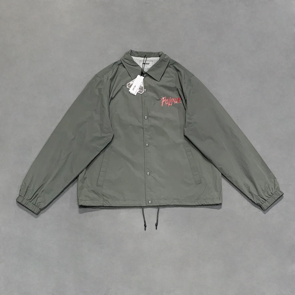 【工工買取】現貨 PALACE Scratchy Coach Jacket Grey 板牌 爪痕視覺 尼龍教練外套 灰色