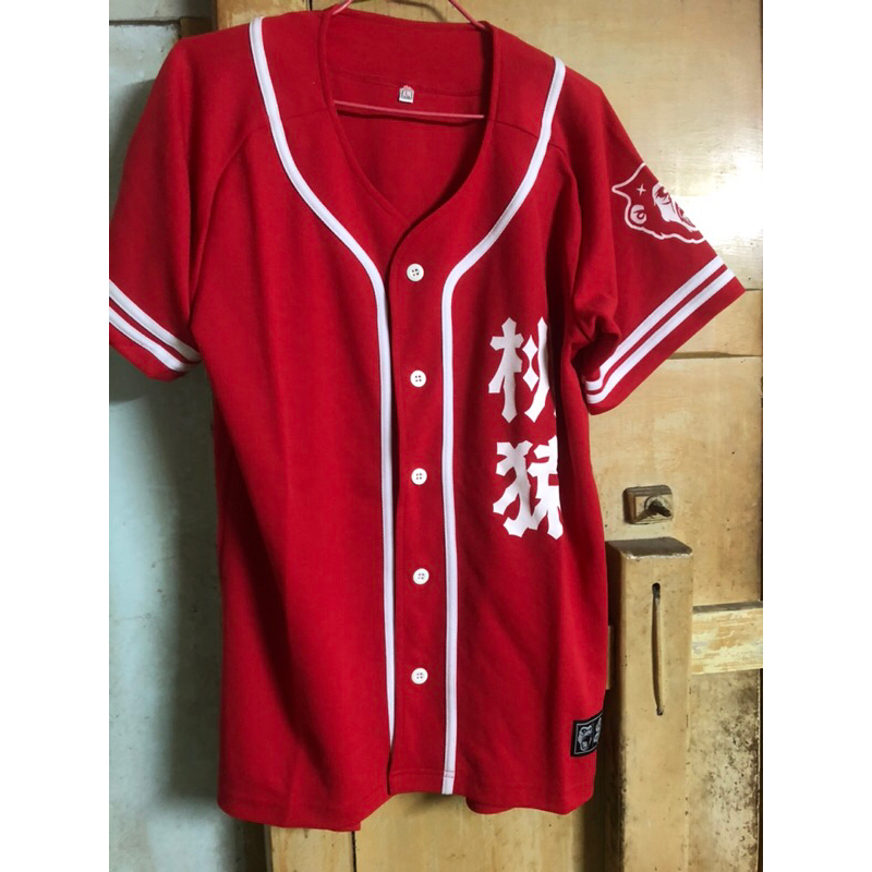 中華職棒CPBL 桃猿 Lamigo 正版絕版加油紅色棒球球衣