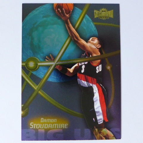 ~Damon Stoudamire/史陶德邁爾~太空小飛鼠 1998年METAL金屬設計.NBA特殊卡