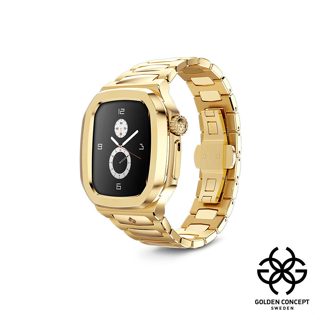 Golden Concept 錶殼 APPLE WATCH 41mm 金色錶帶 18K金PVD鍍層錶框 RO41-G