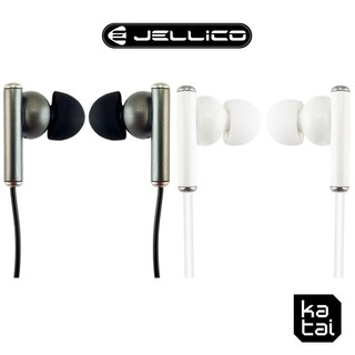 JELLICO 電競系列輕巧好音質線控入耳式耳機 黑/白 JEE-CT32
