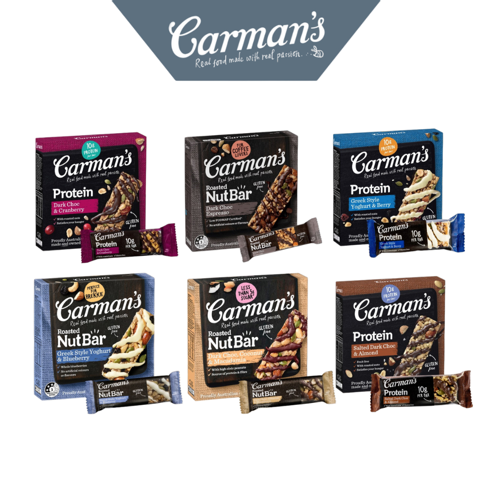 澳洲 Carman's｜堅果棒 &amp; 蛋白棒(5條/盒)200g