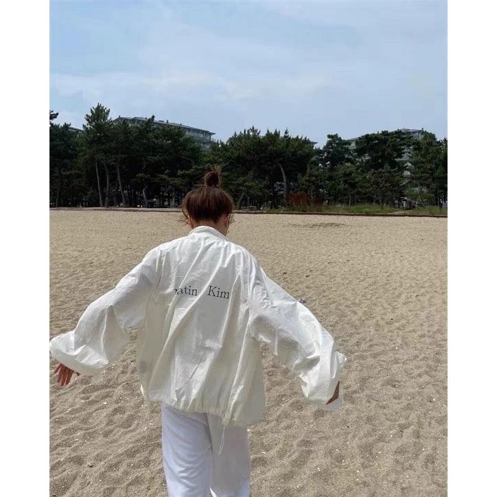 韓國代購  Matin Kim 防曬外套 拉鏈 開衫 外套 修身 顯瘦 情侶