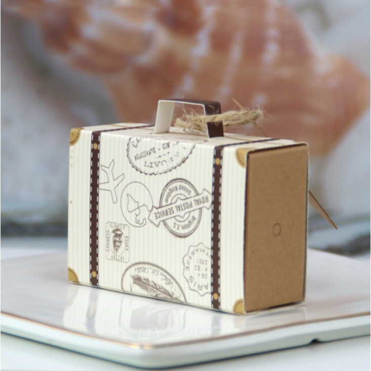 【芳焙】迷你旅行箱抽屜式糖果盒 行李箱創意禮品盒  巧克力牛軋糖喜糖盒 迷你手提行李箱糖果盒 迷你小盒