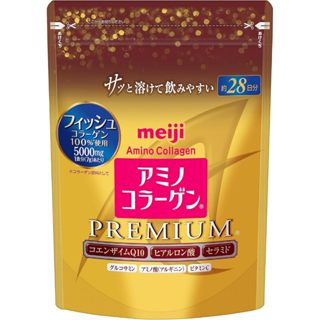 【日本直送】明治 Meiji 膠原蛋白粉 豪華版 196g/28日 低分子 魚 膠原蛋白 玻尿酸 Q10 金色加強版新版