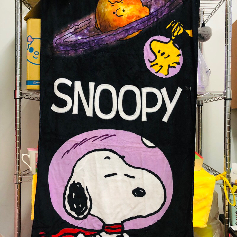 史努比 大毛巾 太空冒險系列 星空款 正版授權 史努比 浴巾 SNOOPy 聯名款