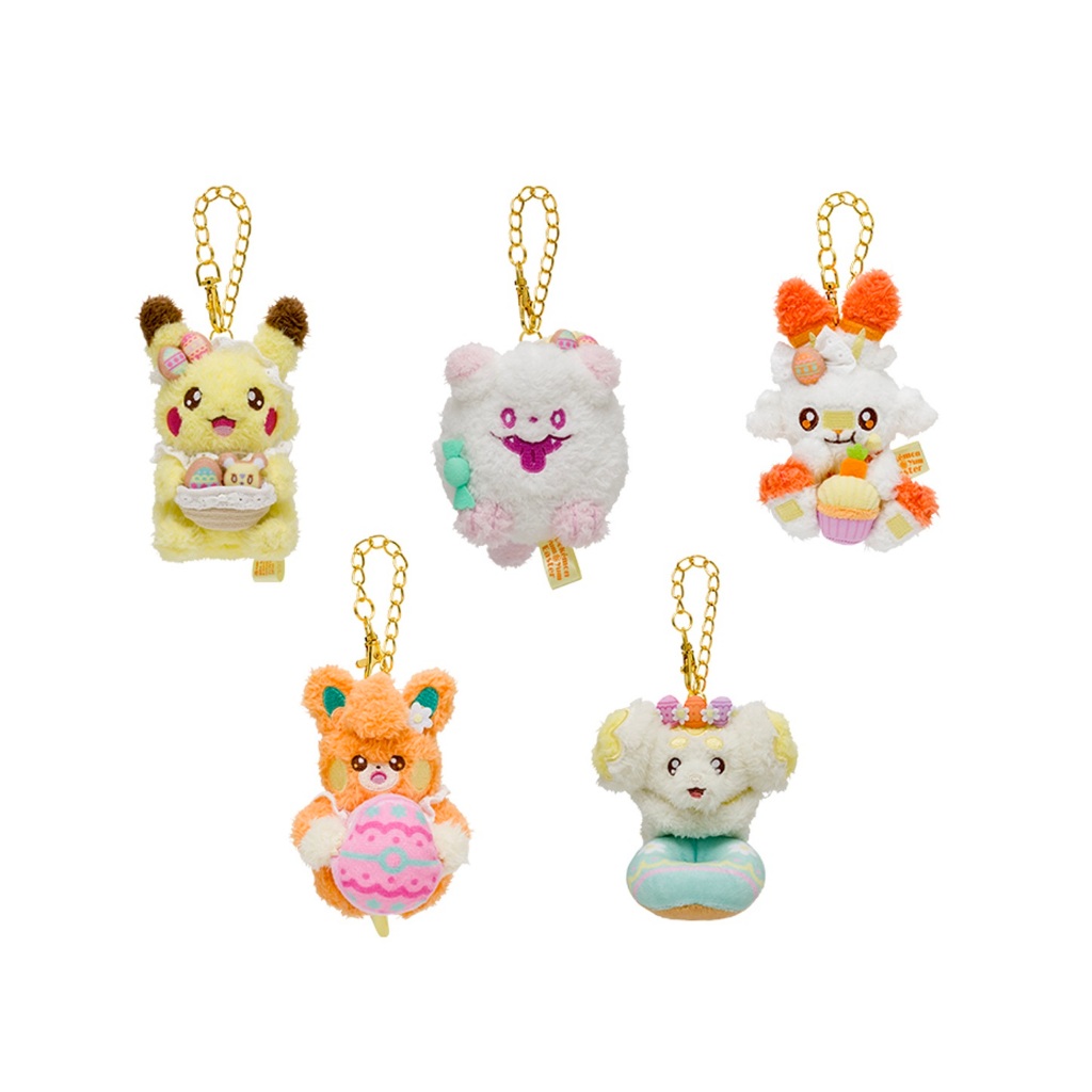 【日本中心限定】現貨 日版 復活節 皮卡丘 綿綿泡芙 炎兔兒 布撥 狗仔包 吊飾 布偶 寶可夢 2024復活節 正版