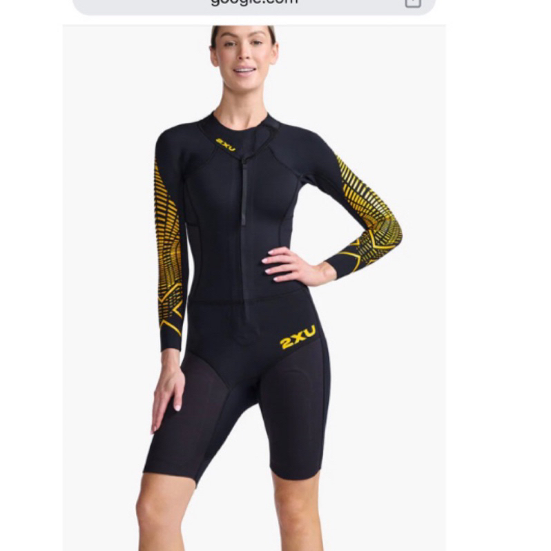 全新 2XU 黃黑配色 三鐵衣 防寒衣 尺寸 S  propel swim run wetsuit