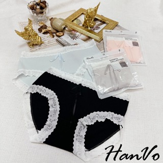 【HanVo】甜美蕾絲花邊蝶結內褲 吸濕排汗親膚柔軟 獨立包裝 流行少女內褲 內著 5860