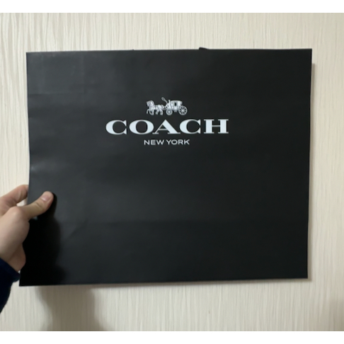 台灣現貨 Coach 黑色 大號紙袋 (需購買商品才能訂購！不單獨販售！)