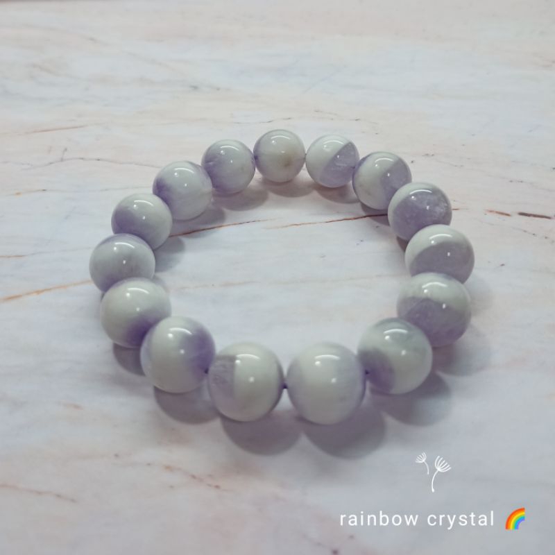 rainbow crystal 🌈天然紫水晶聚寶盆手珠 13mm 手串 手鍊 半盆 葡萄奶蓋 稀有料 薰衣草紫水晶