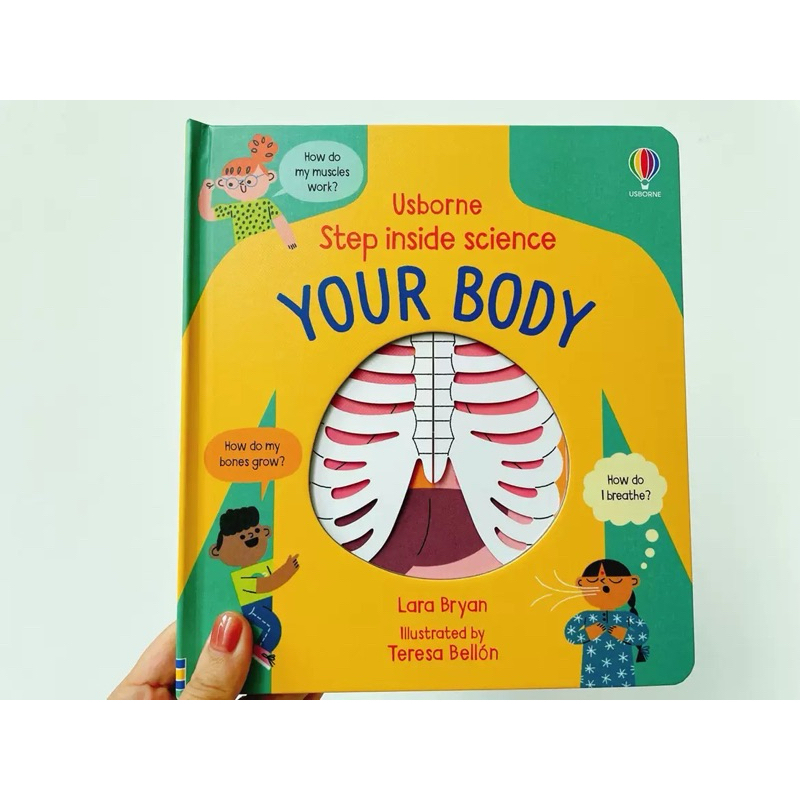 🦾Your Body 英文立體機關兒童科普繪本英語洞洞翻翻書🫁