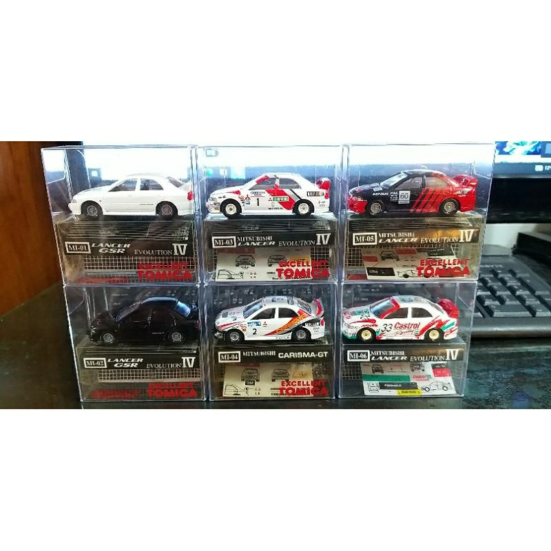 excellt tomica lancer evo 6台合售 極稀少