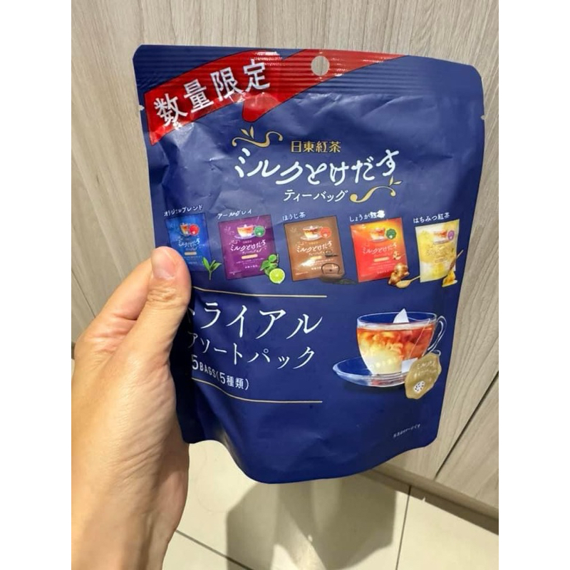 （全新未拆） 日本 數量限定 日東紅茶 最新上市 奶茶 茶包 綜合包 紅茶 伯爵茶 焙茶 生薑紅茶 蜂蜜紅茶 5入一袋