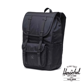 Herschel Little Amearica™ Mid【11391】全黑 筆電包 減壓背帶 登山包 後背包