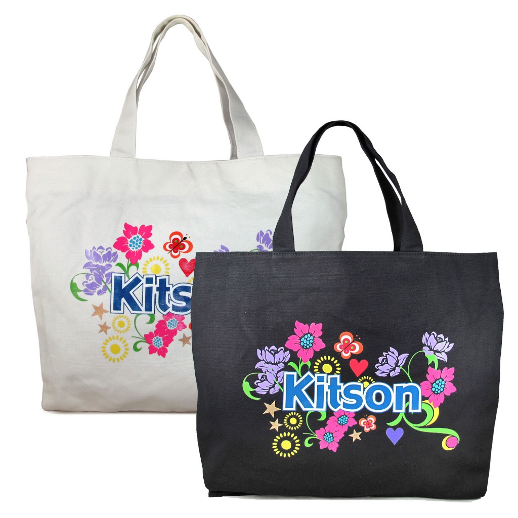 Kitson 花園帆布購物托特包-兩色