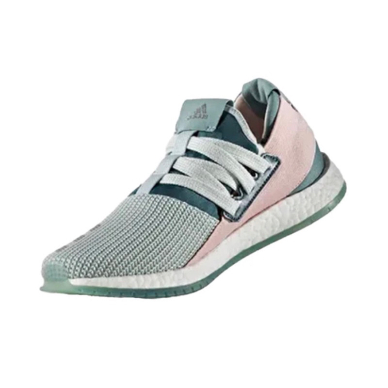 Adidas愛迪達 Pureboost R w 綠粉色 女