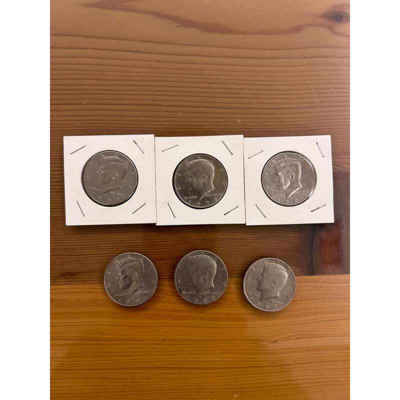 【H2Shop】美元 半元 Half Dollar 1974-1996 甘迺迪半元 老鴈圖案 保存良好 錢幣 硬幣 美國