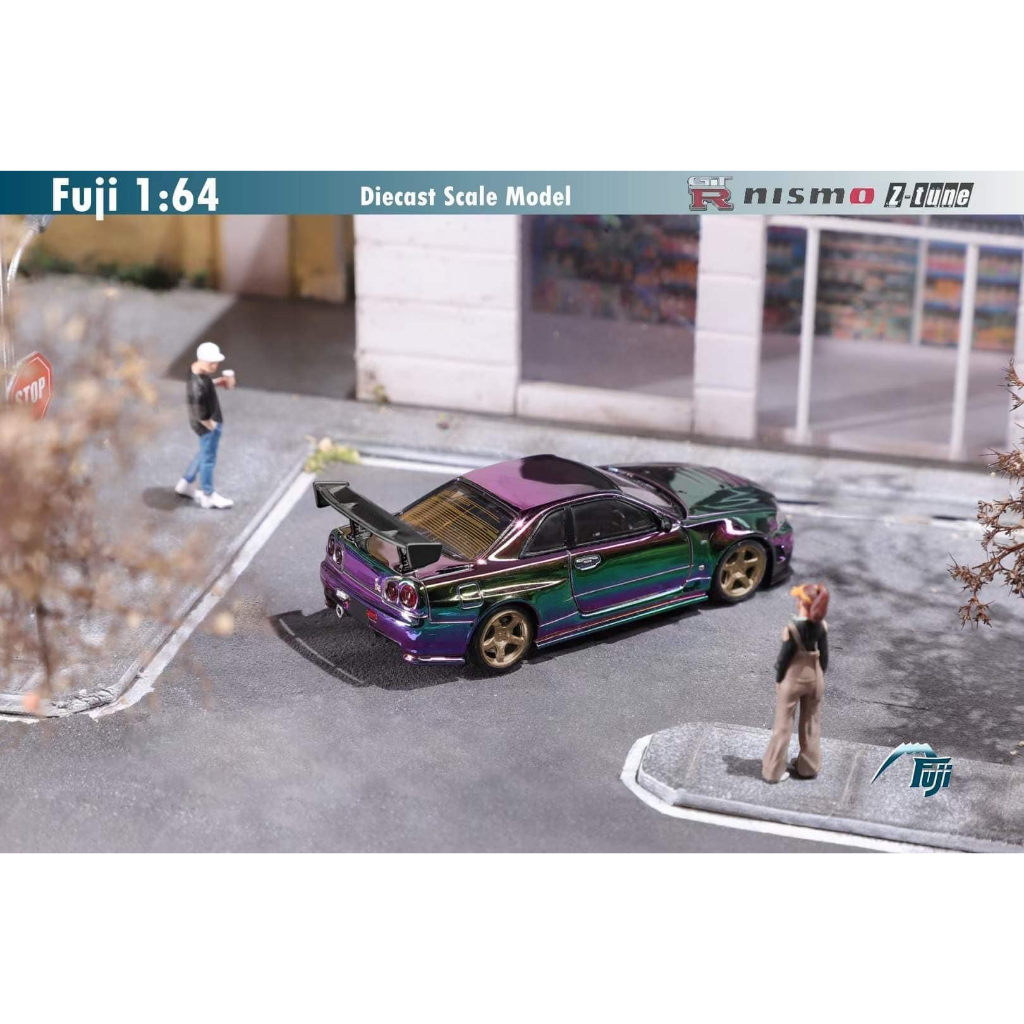 玩具偉富 預購24年5月 富士 日產 Skyline GT-R R34 Nismo Z Tune 綠紫變色龍