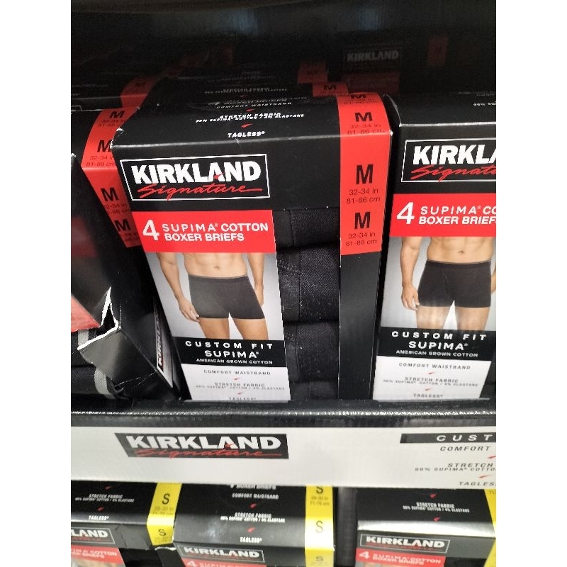 #406#Kirkland Signature 科克蘭 男彈性平口褲 4入#7700015 # 好市多代購