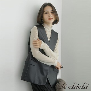 Te chichi 率性皮革背心(FC34L0X0480)