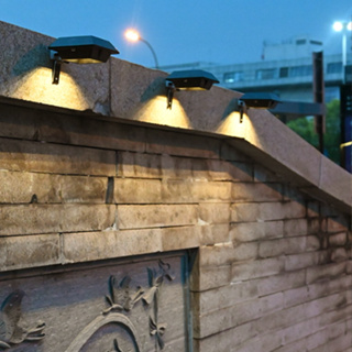 0電費 太陽能籬笆燈 壁燈 庭院造景燈 圍牆照明 戶外防水路燈 柵欄燈 戶外LED太陽能燈 牆壁裝飾燈