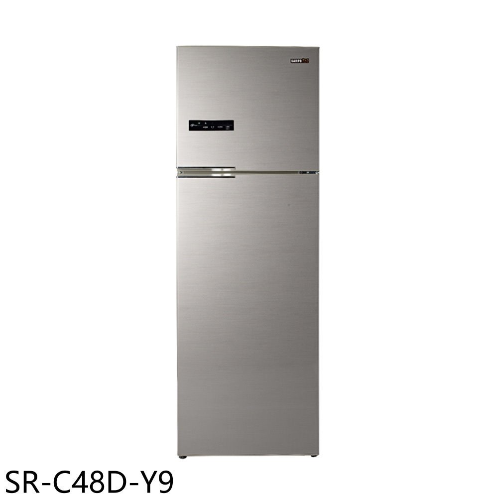 《再議價》聲寶【SR-C48D-Y9】480公升雙門變頻晶鑽金冰箱(含標準安裝)(7-11商品卡700元)