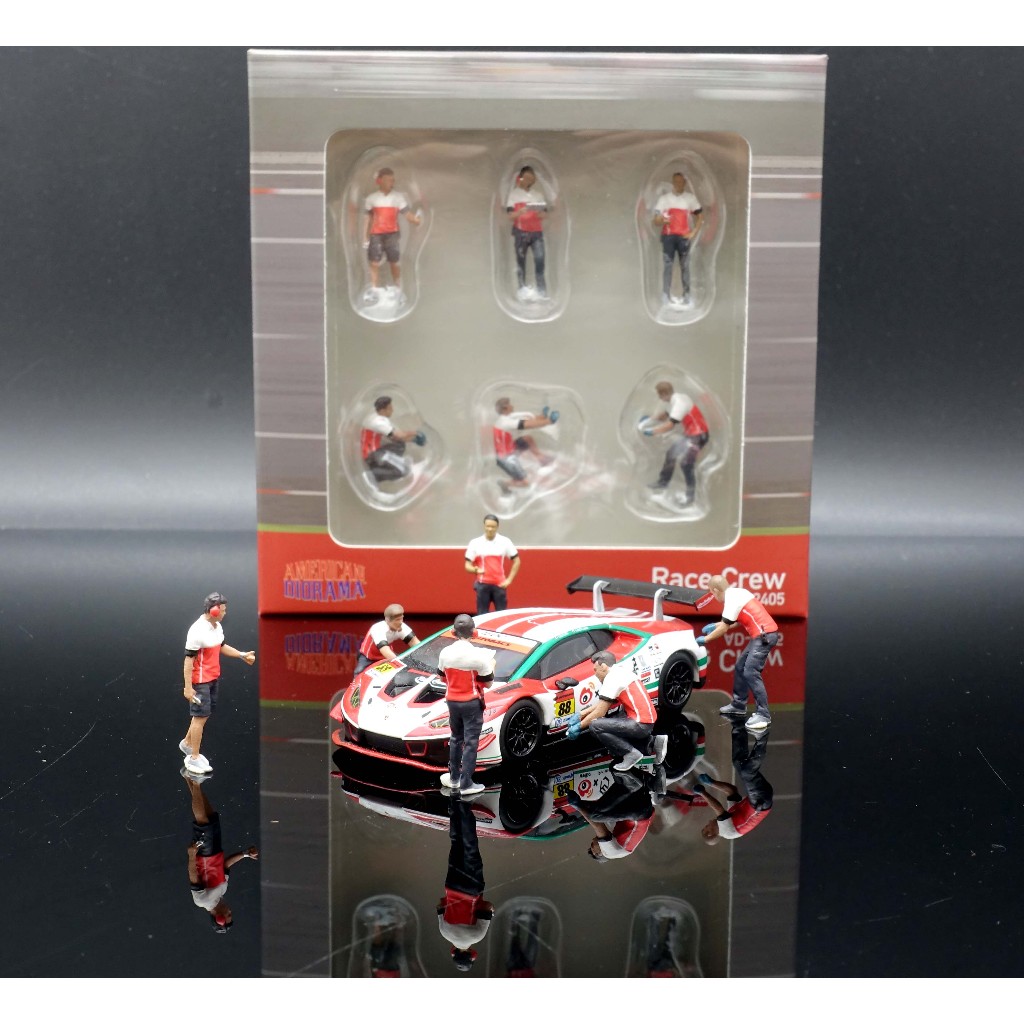 【MASH】 American Diorama 1/64 Race Crew Figure人偶組  AD-2405