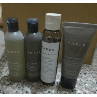 🌈洗浴好物🌈THREE極致舒活洗髮露 極致豐盈洗髮露 極致豐盈護髮霜 舒活洗手露