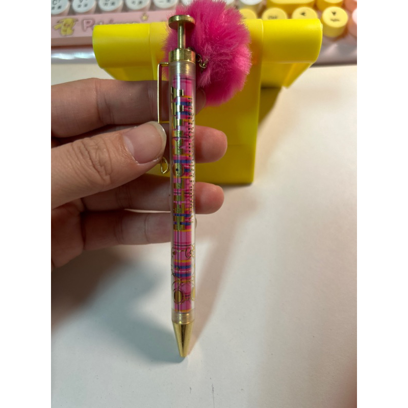 凱蒂貓 Hello Kitty 毛球筆 造型筆 吊飾筆 原子筆