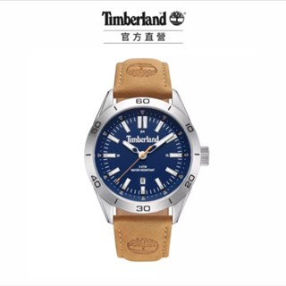 Timberland 男錶HILLSBORO系列 山林經典休閒腕錶 皮帶-藍/小麥色(TDWGB0041402)