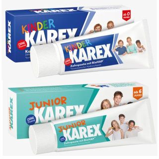 德國 KAREX 兒童牙膏 0歲以上50ml/6歲以上65ml --無氟