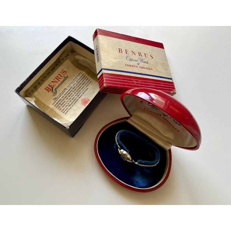 含原盒🎁 1950s古董寶路華女錶 機械手上鍊型（機芯會跑） 古董錶 手上鍊錶 機械錶