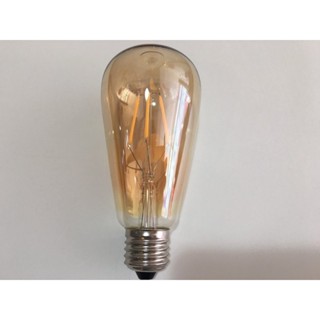 愛迪生燈泡 ST-64 LED 4W 類鎢絲燈泡 E27燈頭 復古 時尚 工業風 (琥珀色電鍍玻璃)